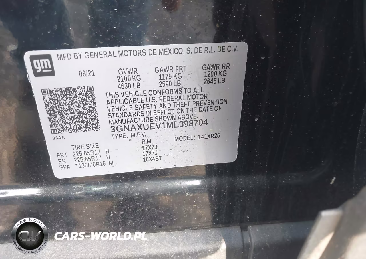 2021 Chevrolet Equinox Awd Lt VIN:3GNAXUEV1ML398704 - 9