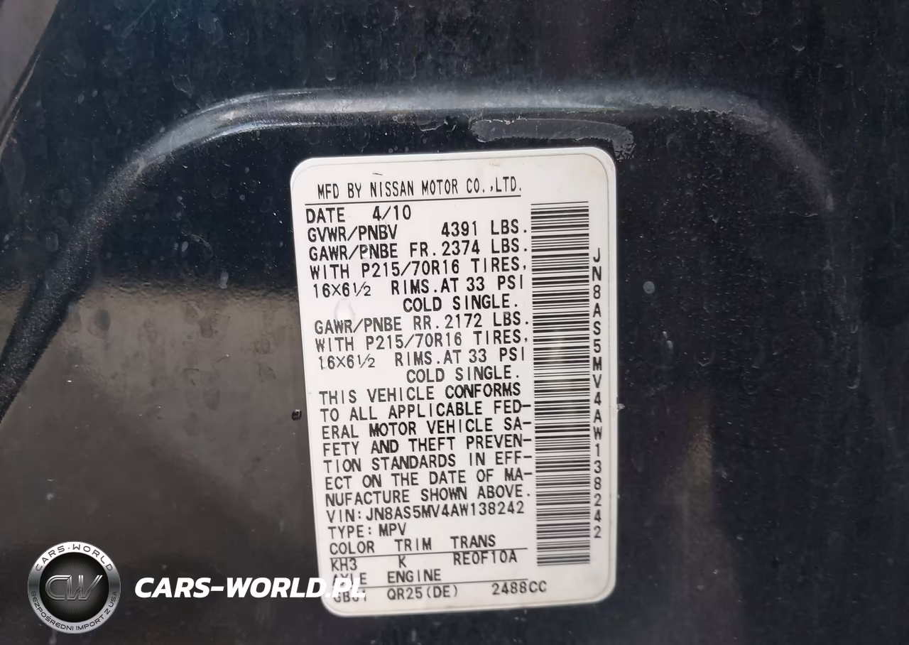 2010 Nissan Rogue S VIN:JN8AS5MV4AW138242 - 9