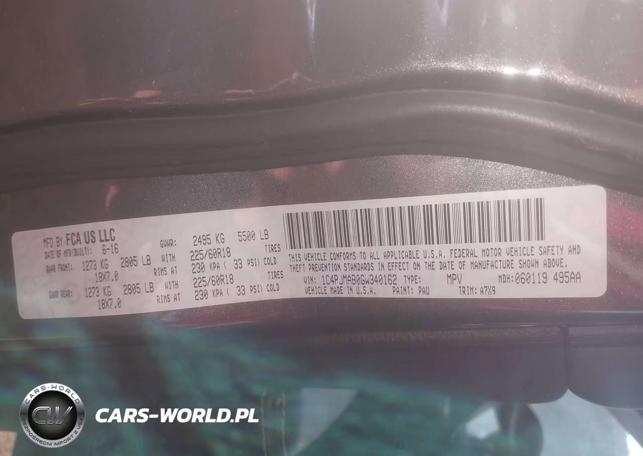 2016 Jeep Cherokee Altitude VIN:1C4PJMAB0GW340162 - 9