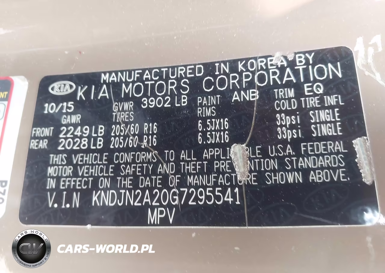 2016 Kia Soul VIN:KNDJN2A20G7295541 - 9
