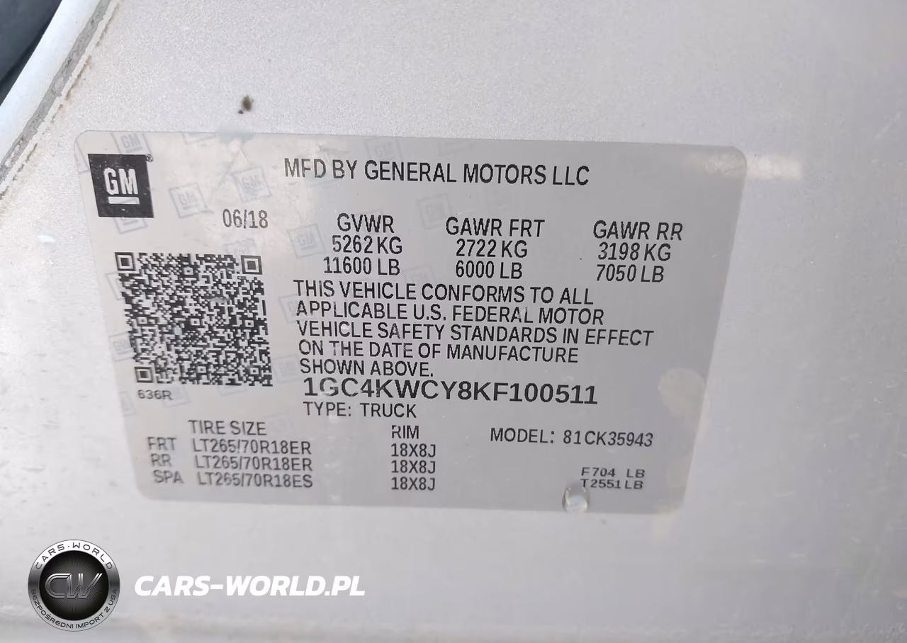 2019 Chevrolet Silverado 3500Hd Lt VIN:1GC4KWCY8KF100511 - 8