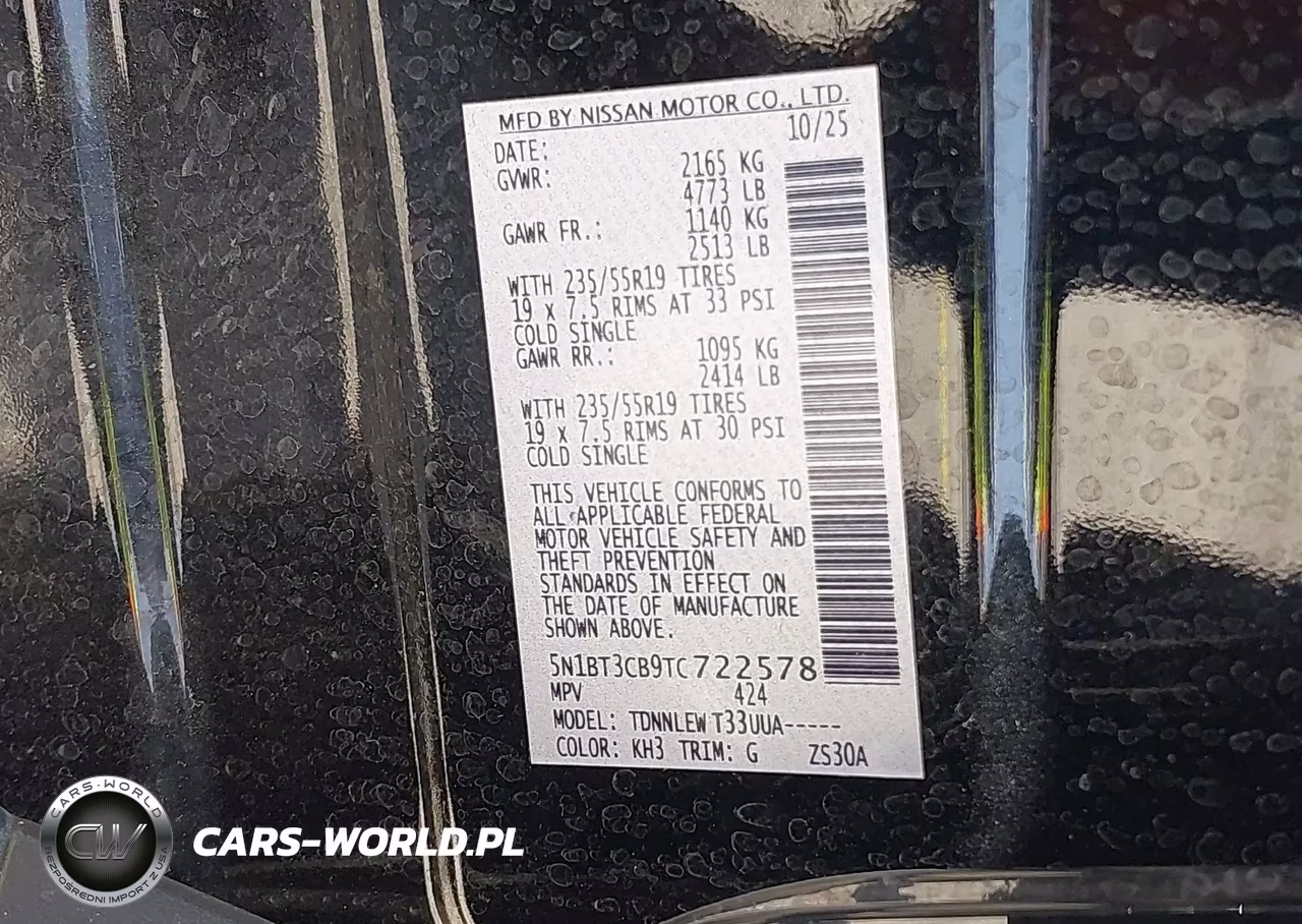 2026 Nissan Rogue Sl VIN:5N1BT3CB9TC722578 - 9