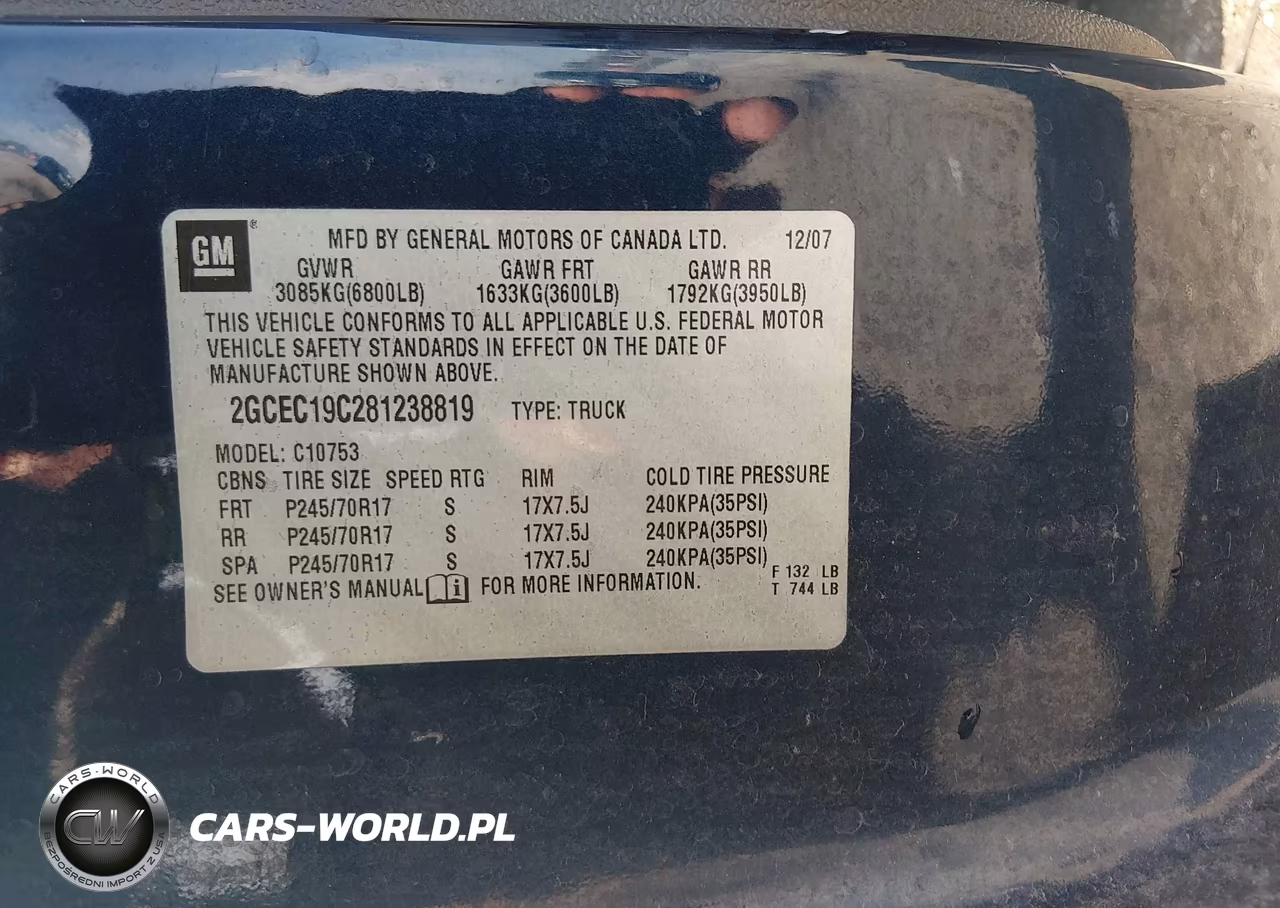 2008 Chevrolet Silverado 1500 Lt1 VIN:2GCEC19C281238819 - 9