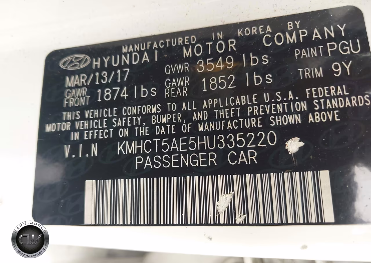 2017 Hyundai Accent Se VIN:KMHCT5AE5HU335220 - 9