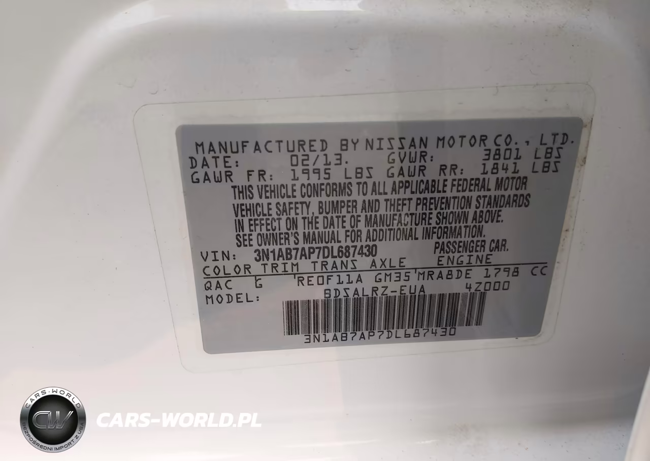 2013 Nissan Sentra Sr VIN:3N1AB7AP7DL687430 - 9