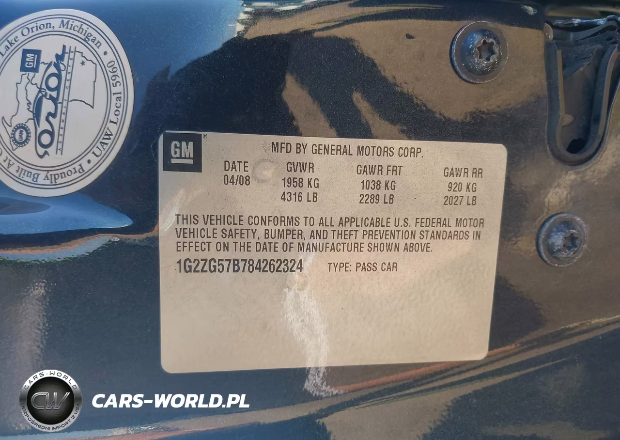 2008 Pontiac G6 VIN:1G2ZG57B784262324 - 9