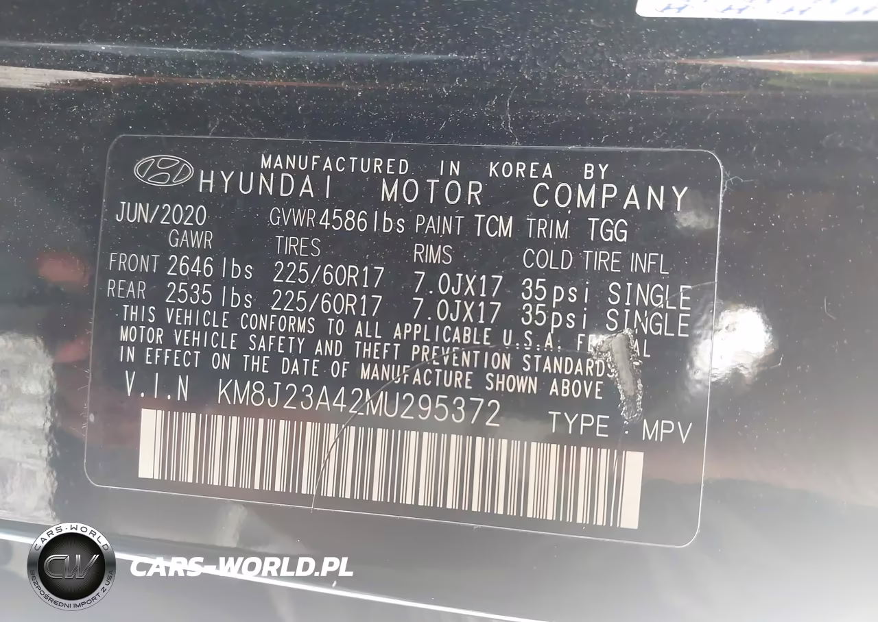 2021 Hyundai Tucson Se VIN:KM8J23A42MU295372 - 9