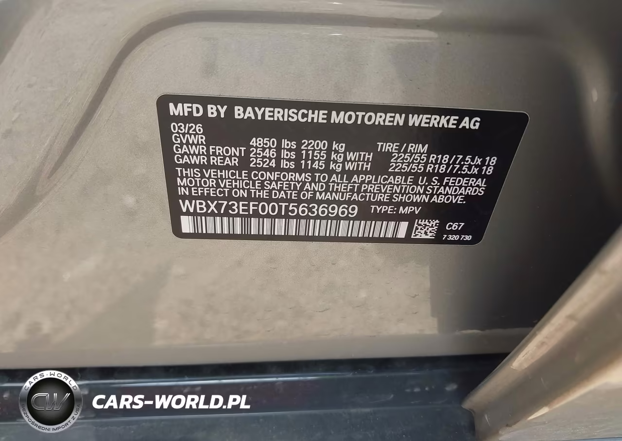 2026 BMW X1 xDrive28I VIN:WBX73EF00T5636969 - 9