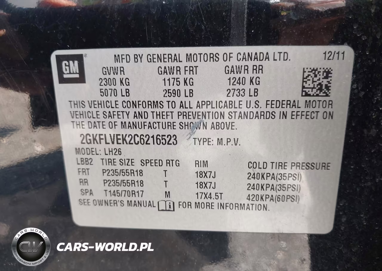 2012 GMC Terrain Slt-1 VIN:2GKFLVEK2C6216523 - 9