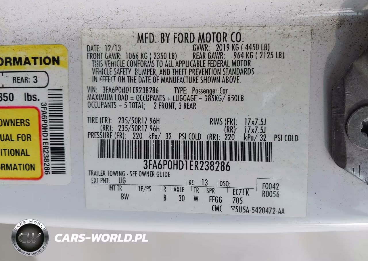 2014 Ford Fusion Se VIN:3FA6P0HD1ER238286 - 9