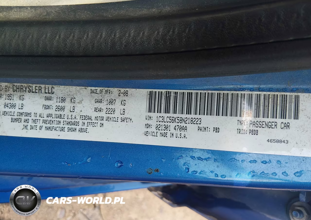 2008 Chrysler Sebring Touring VIN:1C3LC56K58N218223 - 9