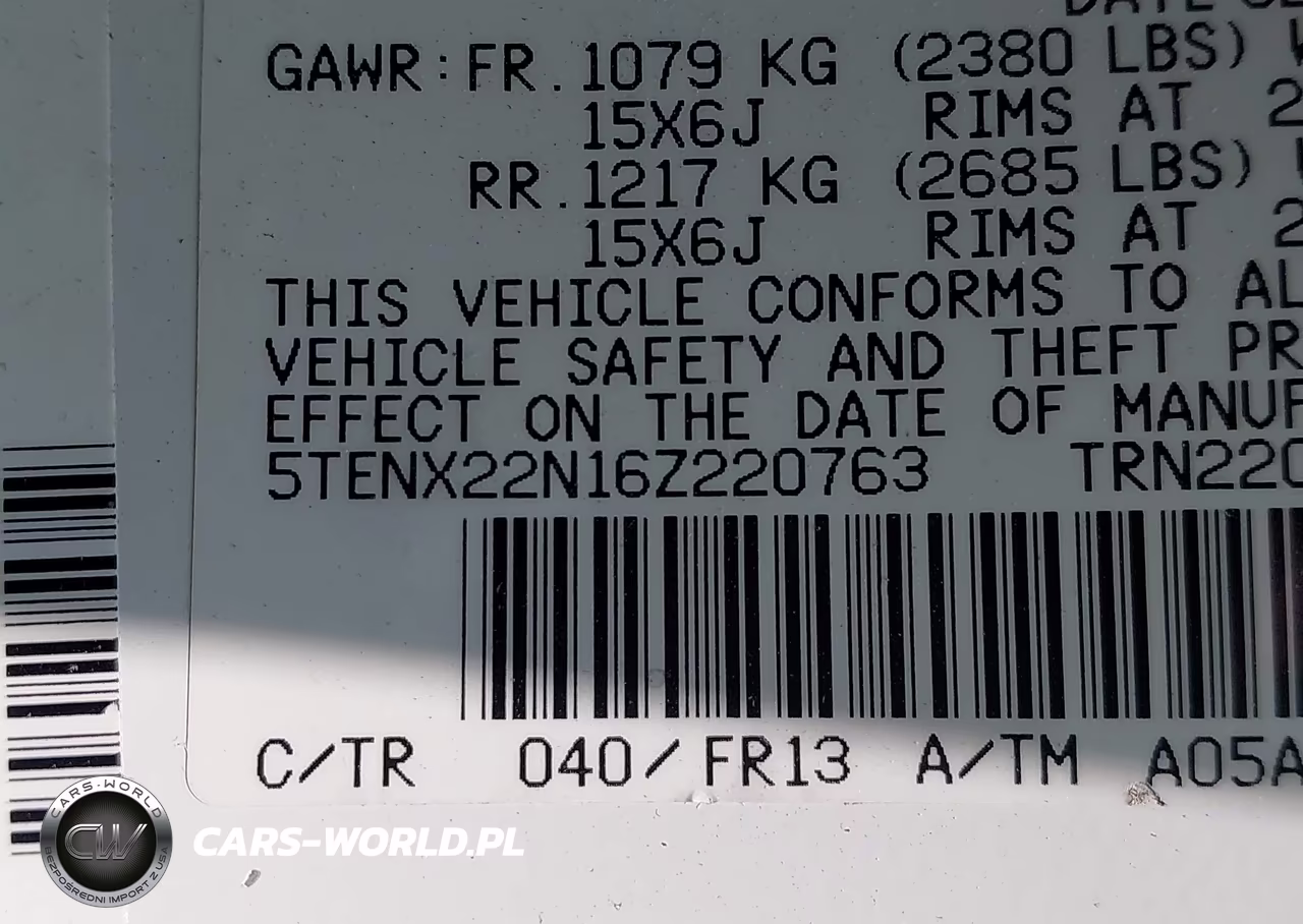 2006 Toyota Tacoma VIN:5TENX22N16Z220763 - 9