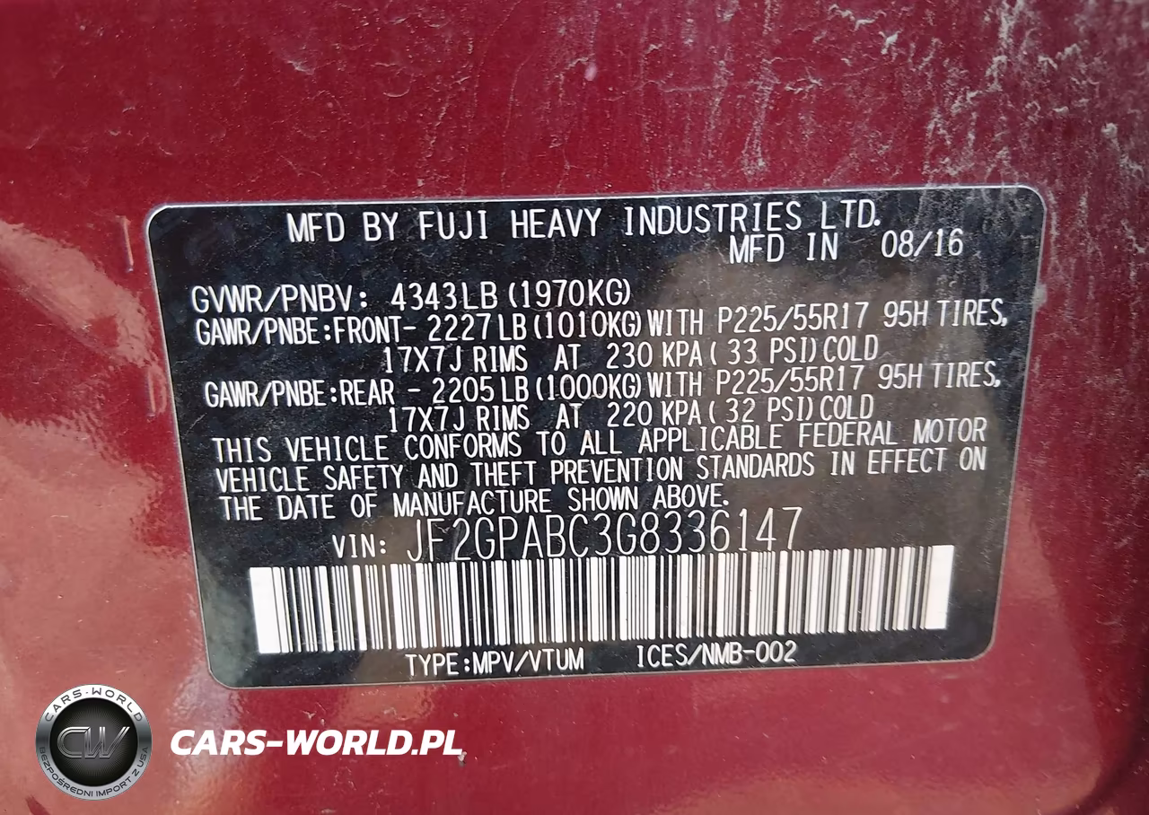 2016 Subaru Crosstrek 2.0I Premium VIN:JF2GPABC3G8336147 - 9