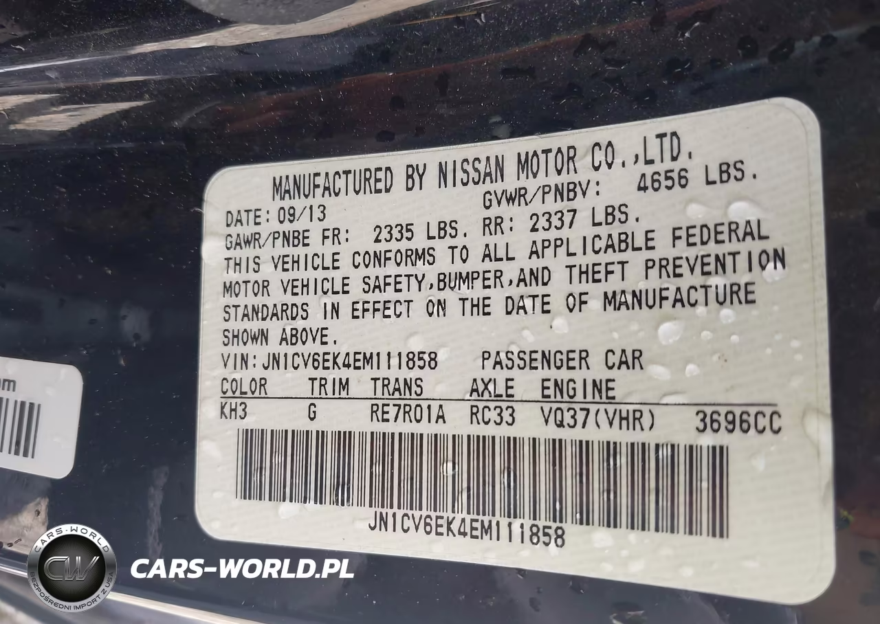 2014 Infiniti Q60 Journey VIN:JN1CV6EK4EM111858 - 9
