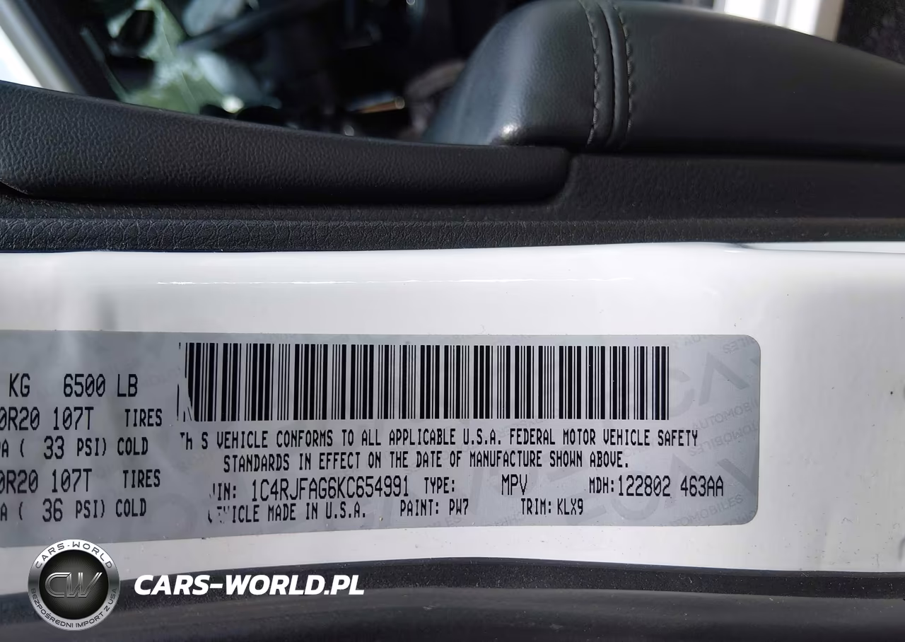 2019 Jeep Grand Cherokee Altitude 4X4 VIN:1C4RJFAG6KC654991 - 9