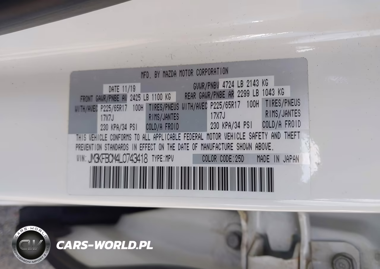 2020 Mazda Cx-5 Touring VIN:JM3KFBCM4L0743418 - 9
