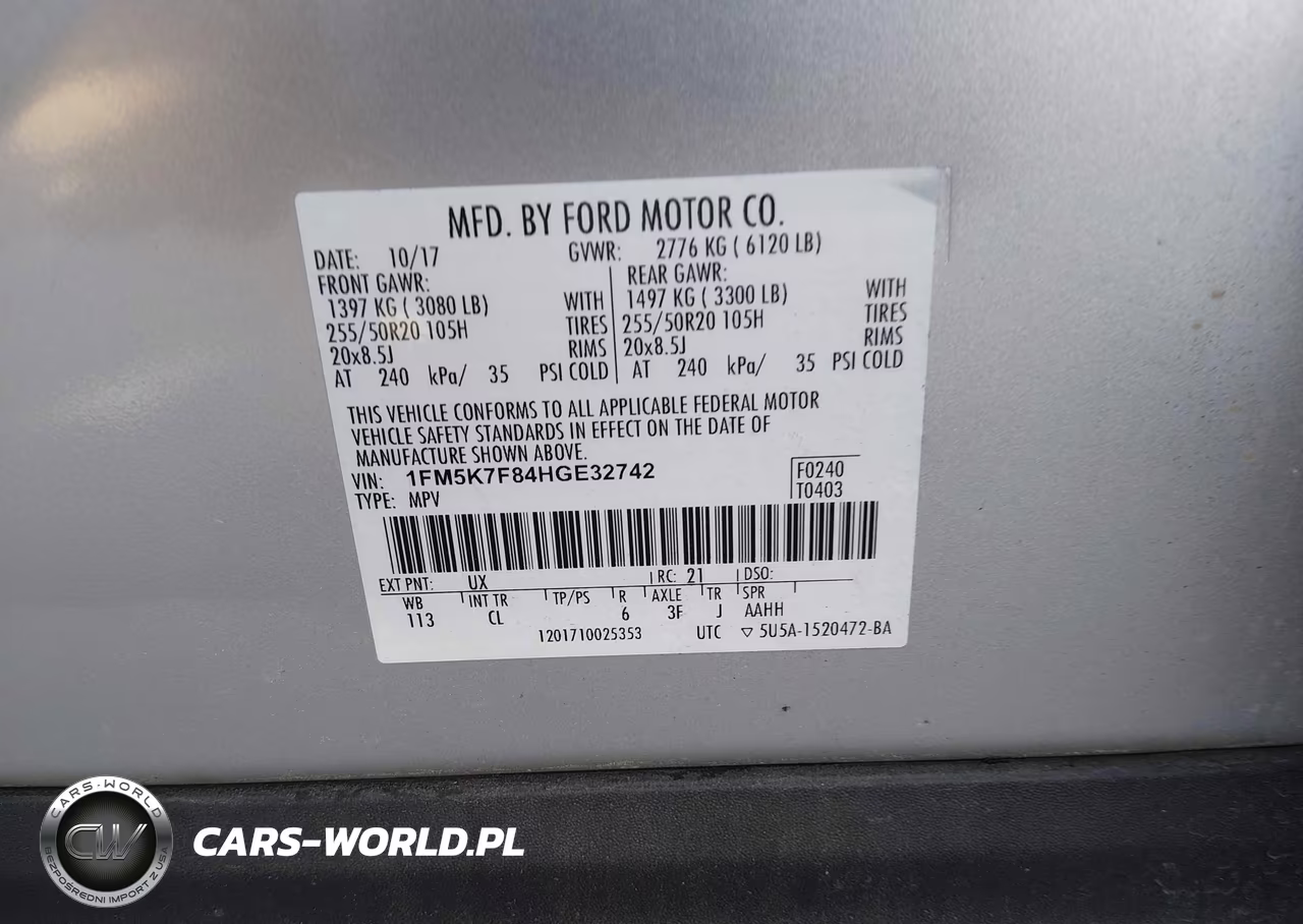 2017 Ford Explorer Limited VIN:1FM5K7F84HGE32742 - 9