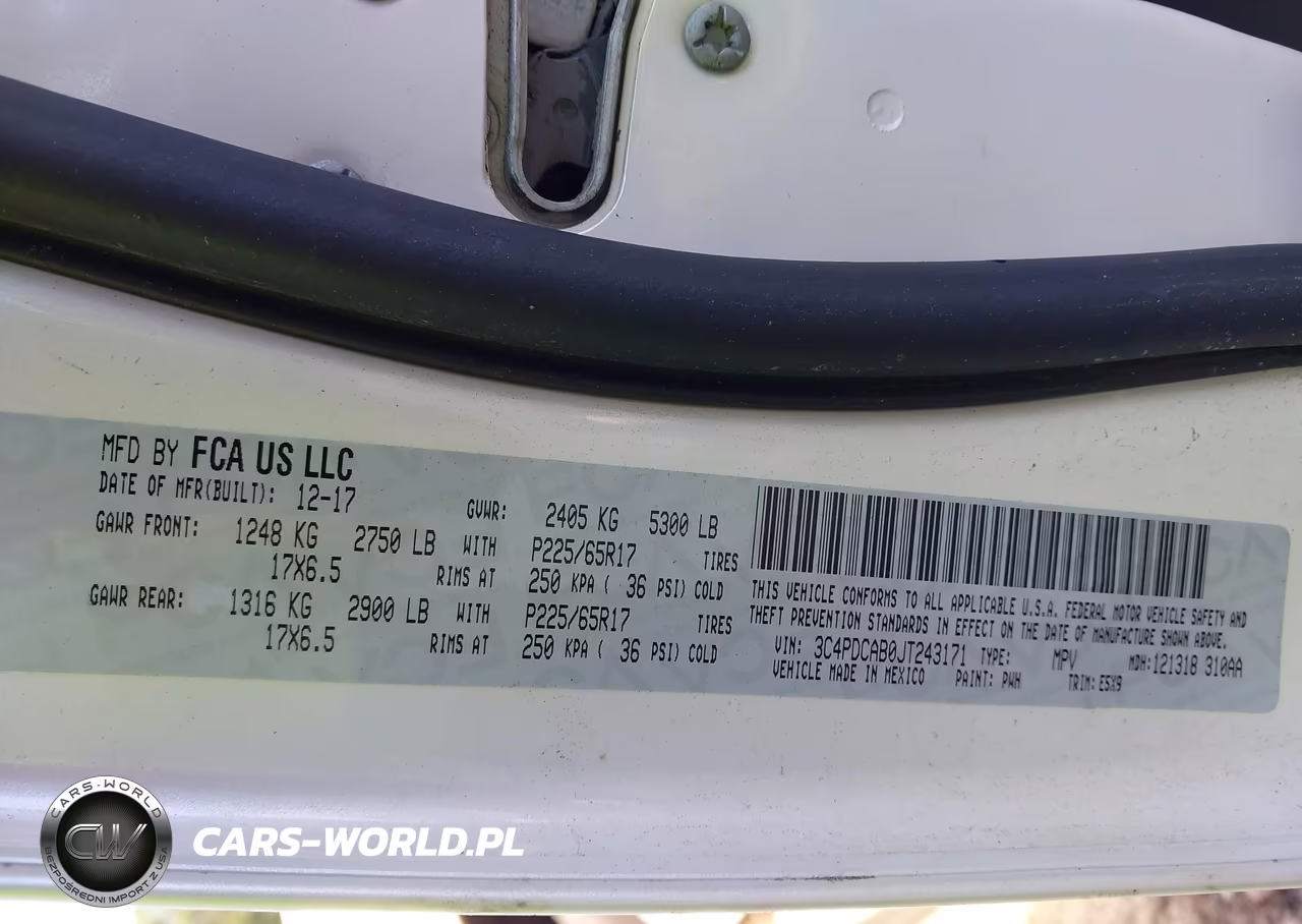2018 Dodge Journey Se VIN:3C4PDCAB0JT243171 - 9