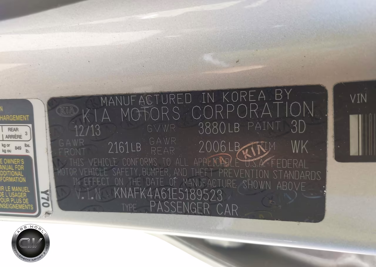 2014 Kia Forte Lx VIN:KNAFK4A61E5189523 - 9