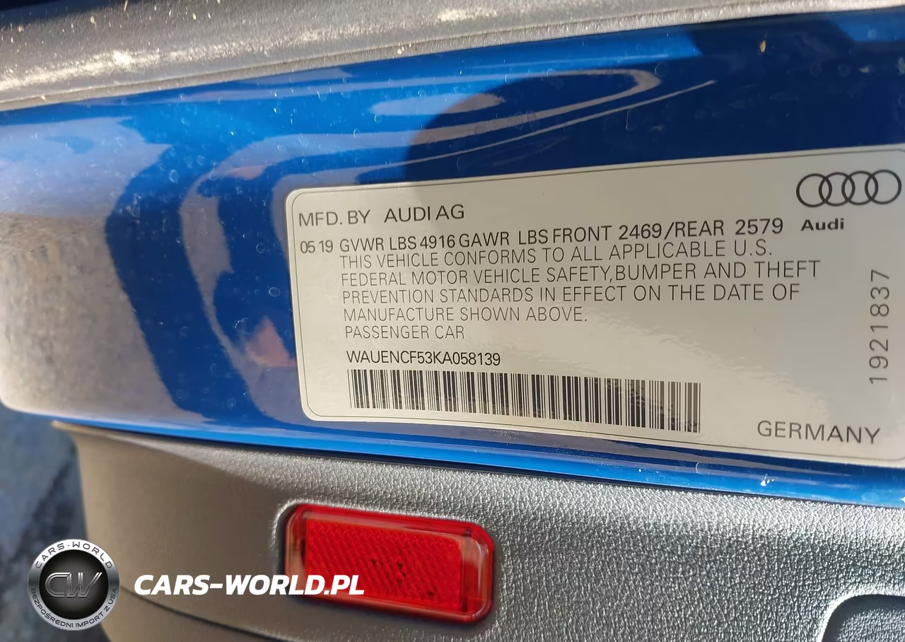 2019 Audi A5 45 Premium VIN:WAUENCF53KA058139 - 9