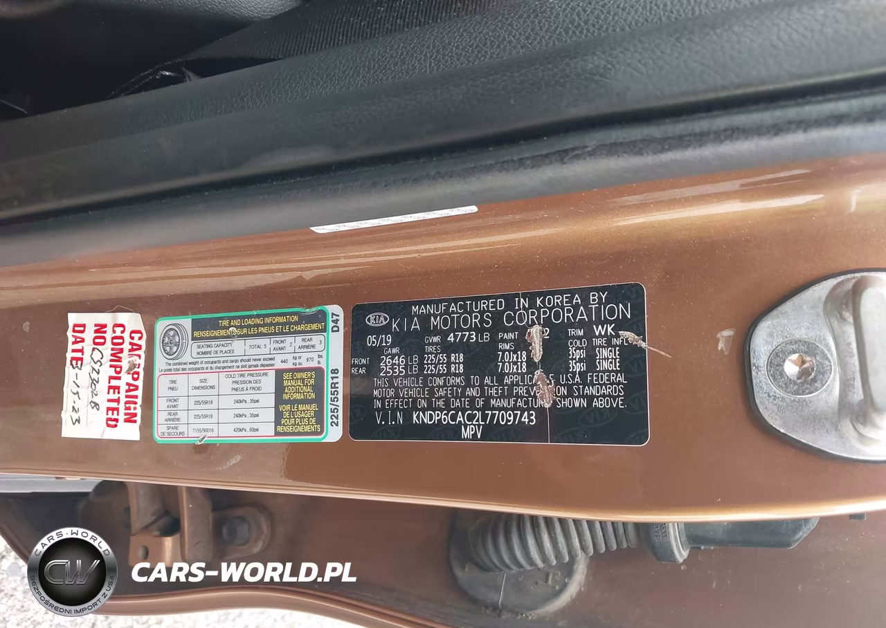 2020 Kia Sportage S VIN:KNDP6CAC2L7709743 - 9