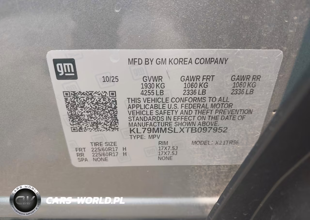 2026 Chevrolet Trailblazer Fwd Ls VIN:KL79MMSLXTB097952 - 9