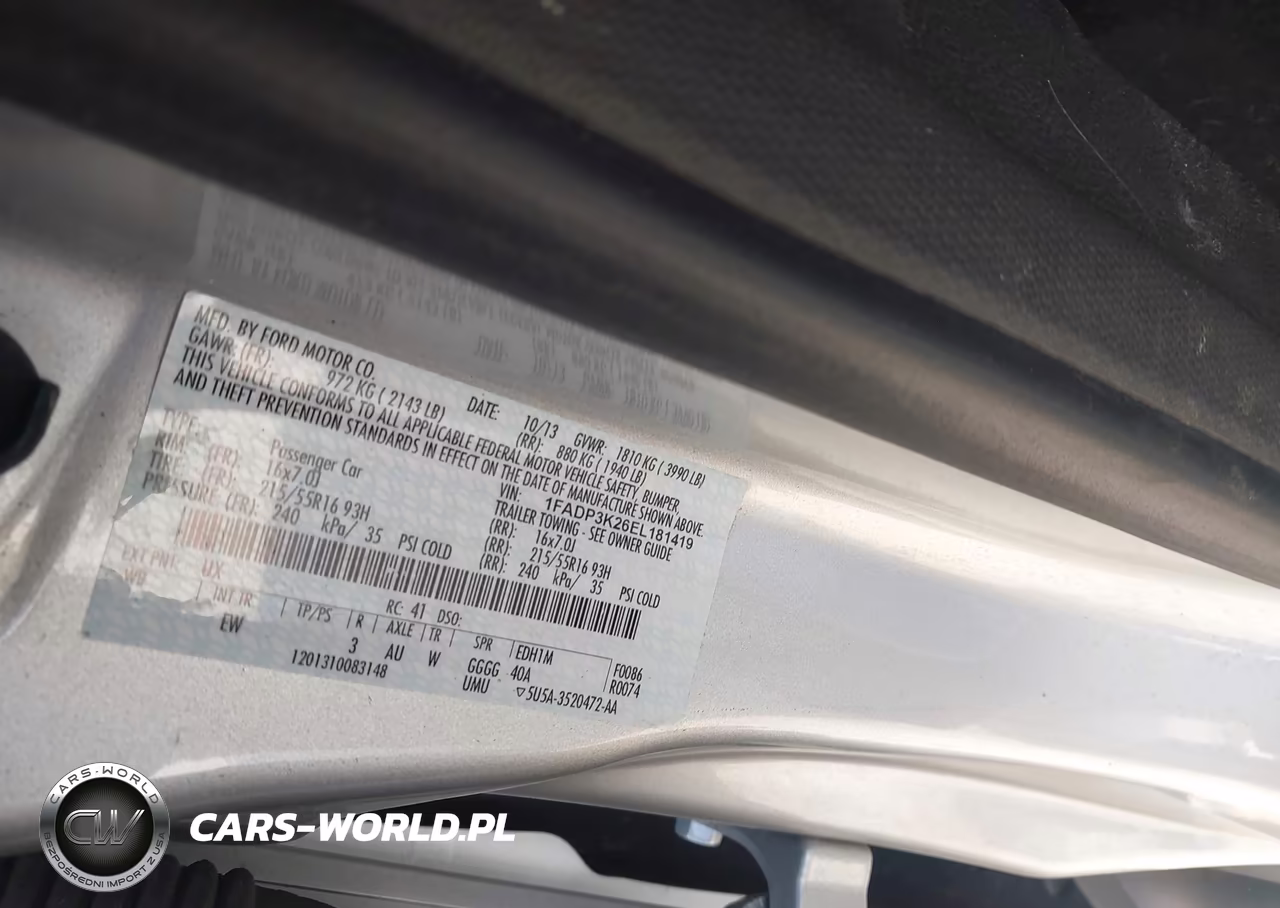 2014 Ford Focus Se VIN:1FADP3K26EL181419 - 9