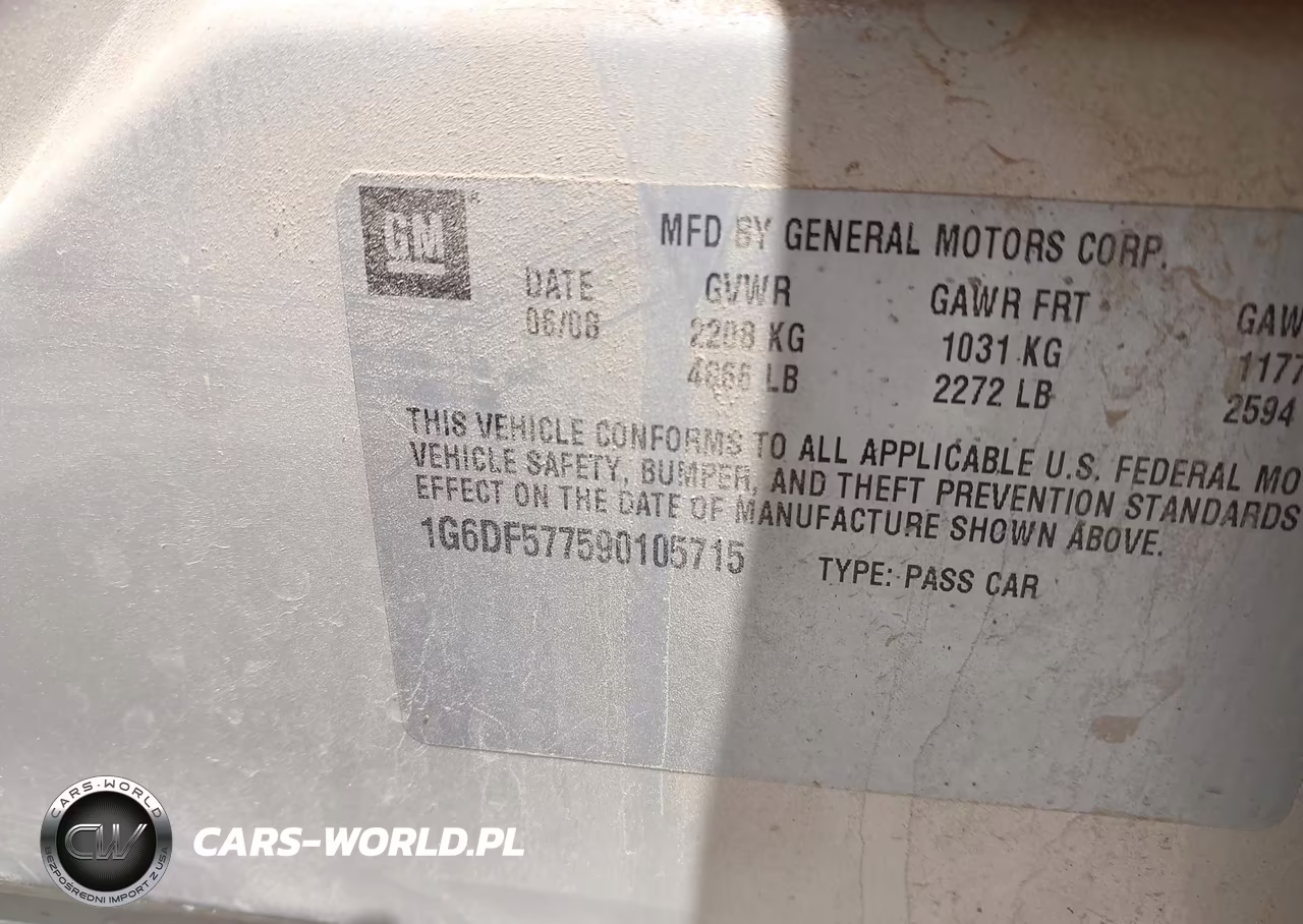 2009 Cadillac Cts Rwd W-1Sa VIN:1G6DF577590105715 - 9