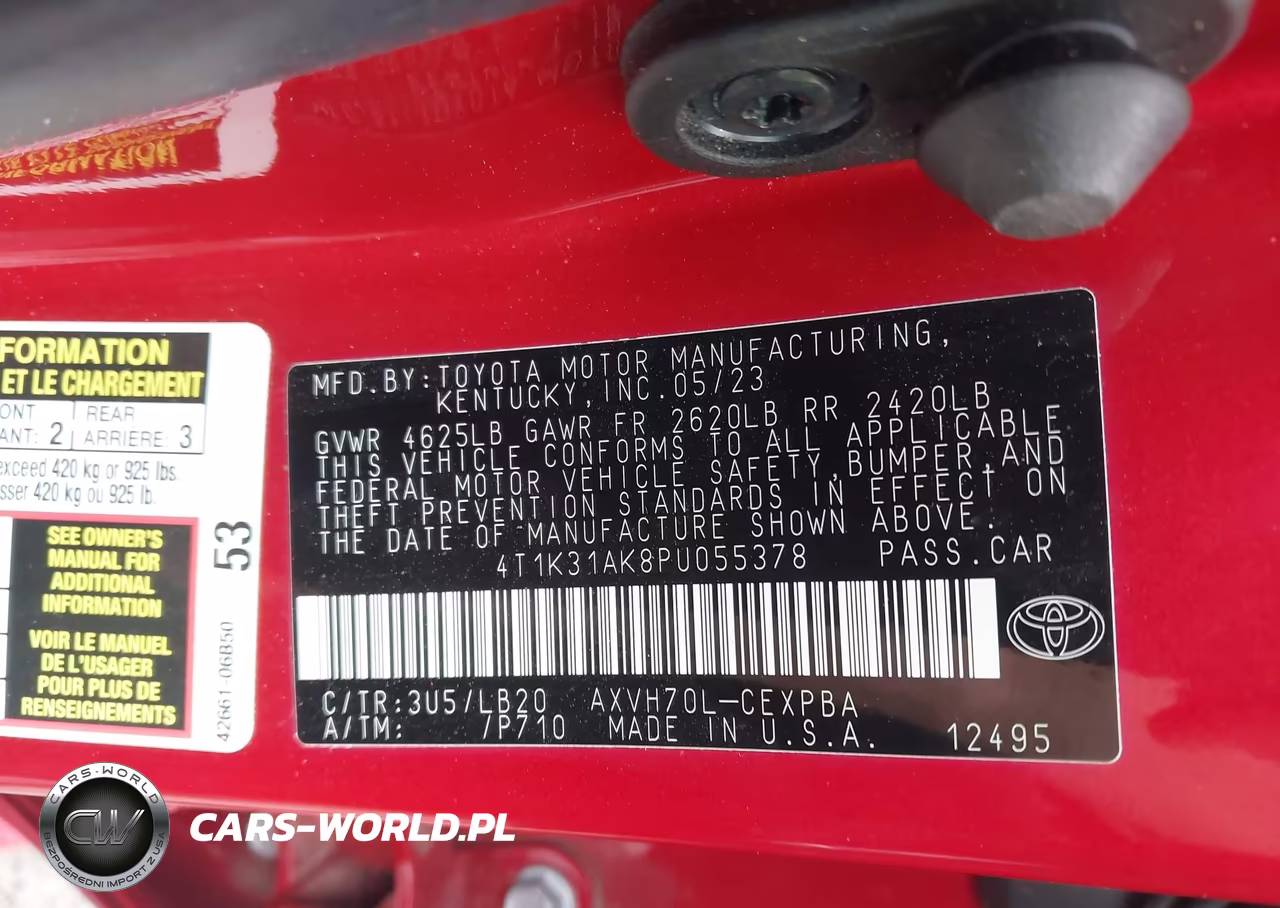 2023 Toyota Camry Xse Hybrid VIN:4T1K31AK8PU055378 - 9