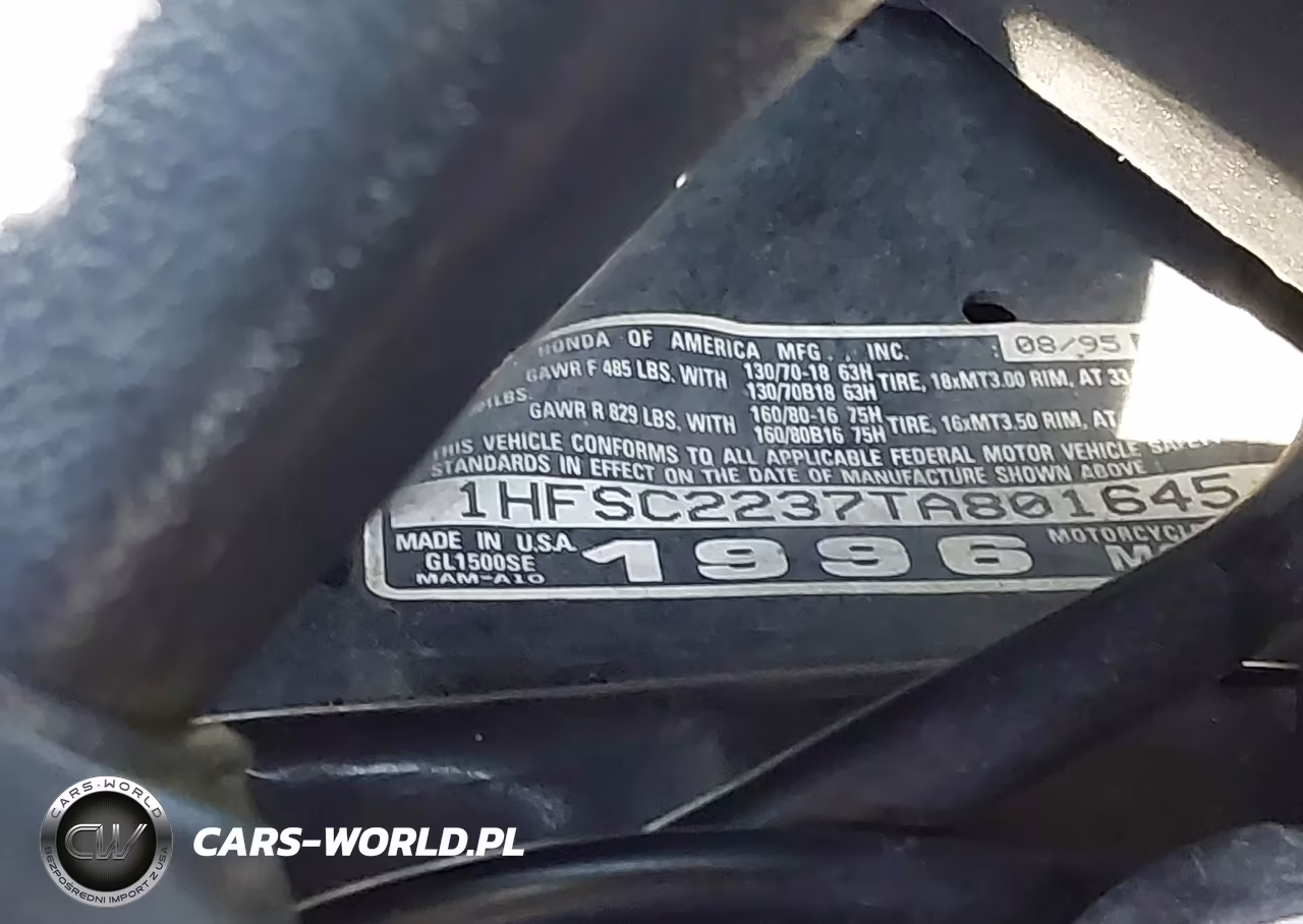 1996 Honda Gl1500 Se12 VIN:1HFSC2237TA801645 - 10