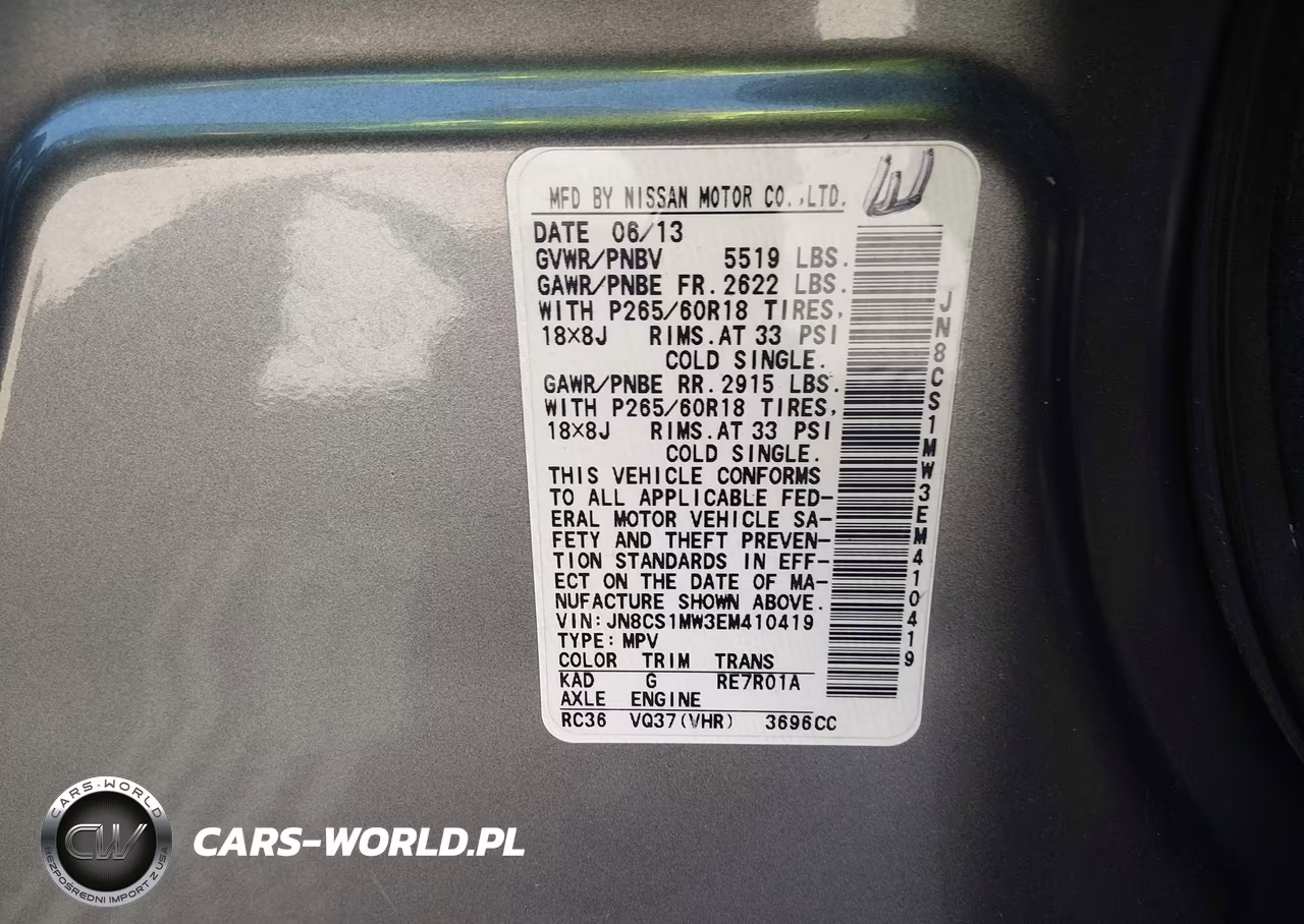2014 Infiniti Qx70 VIN:JN8CS1MW3EM410419 - 9