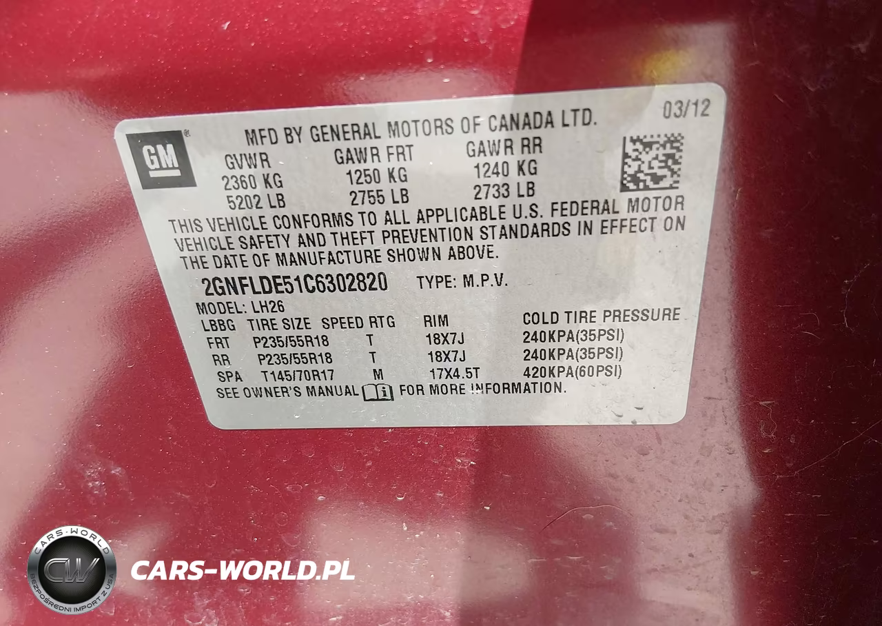 2012 Chevrolet Equinox Lt W-1Lt VIN:2GNFLDE51C6302820 - 9