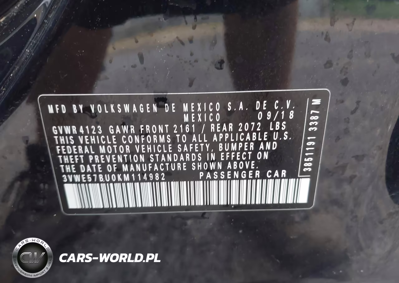 2019 Volkswagen Jetta 1.4T Sel VIN:3VWE57BU0KM114982 - 9