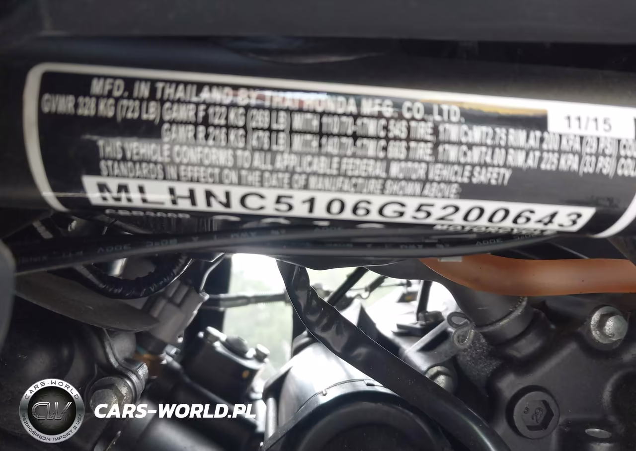 2016 Honda Cbr300 R VIN:MLHNC5106G5200643 - 10