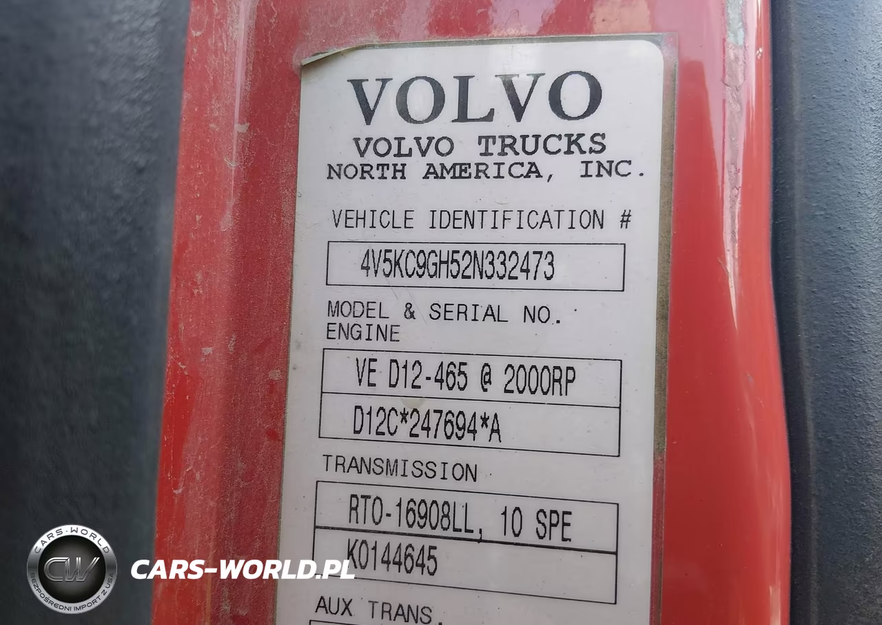 2002 Volvo Vhd VIN:4V5KC9GH52N332473 - 8