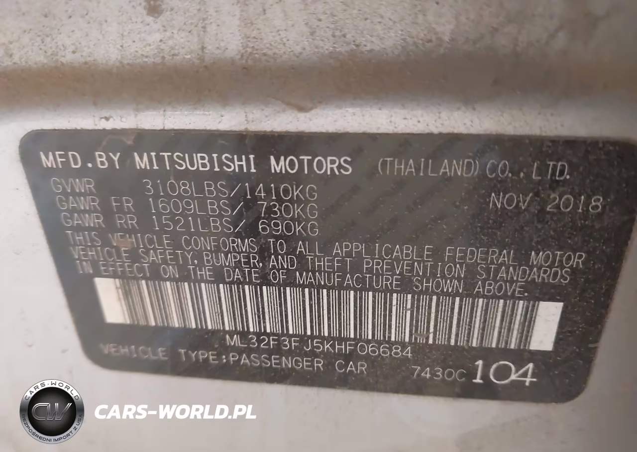 2019 Mitsubishi Mirage G4 Es VIN:ML32F3FJ5KHF06684 - 9