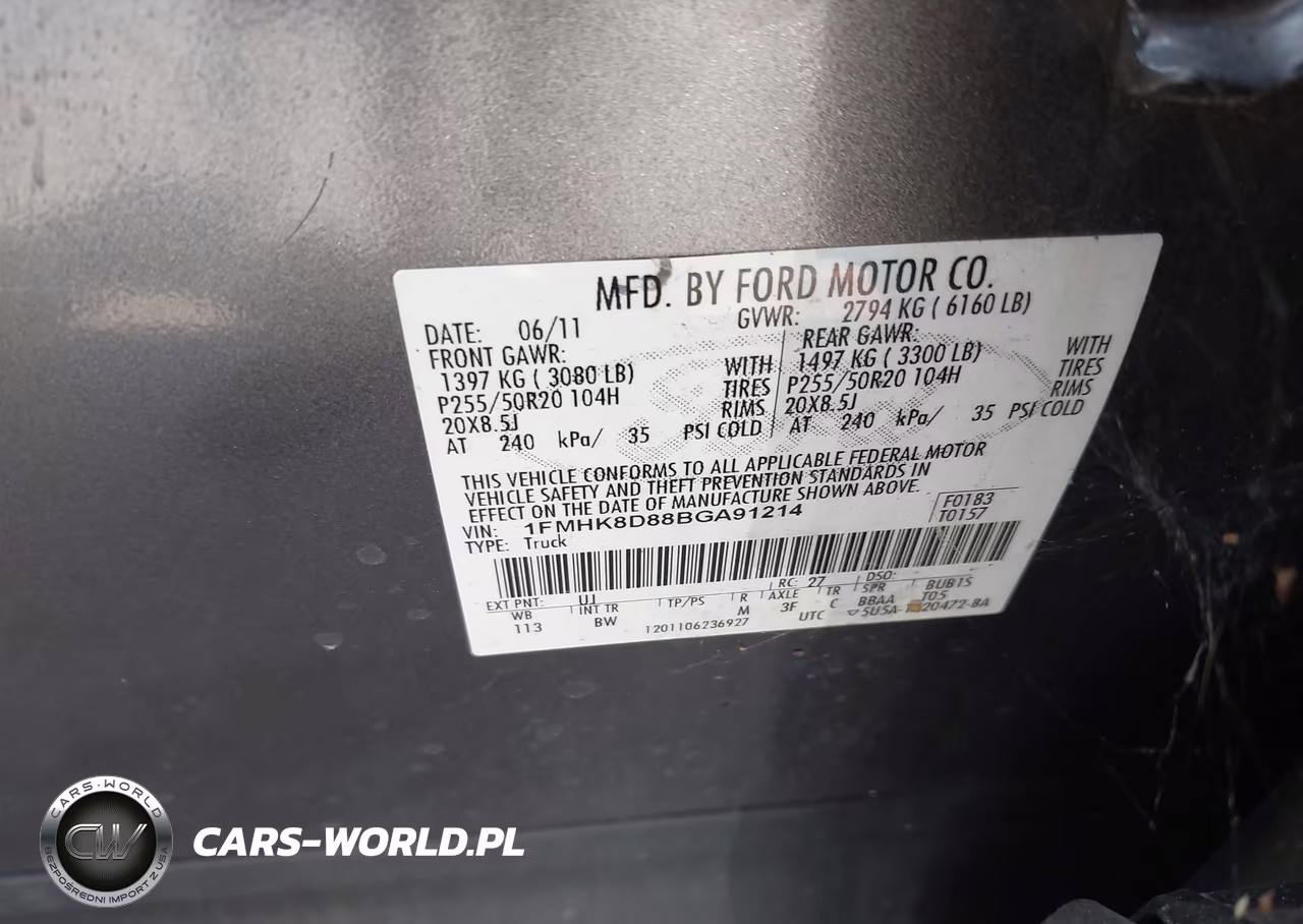 2011 Ford Explorer Xlt VIN:1FMHK8D88BGA91214 - 9