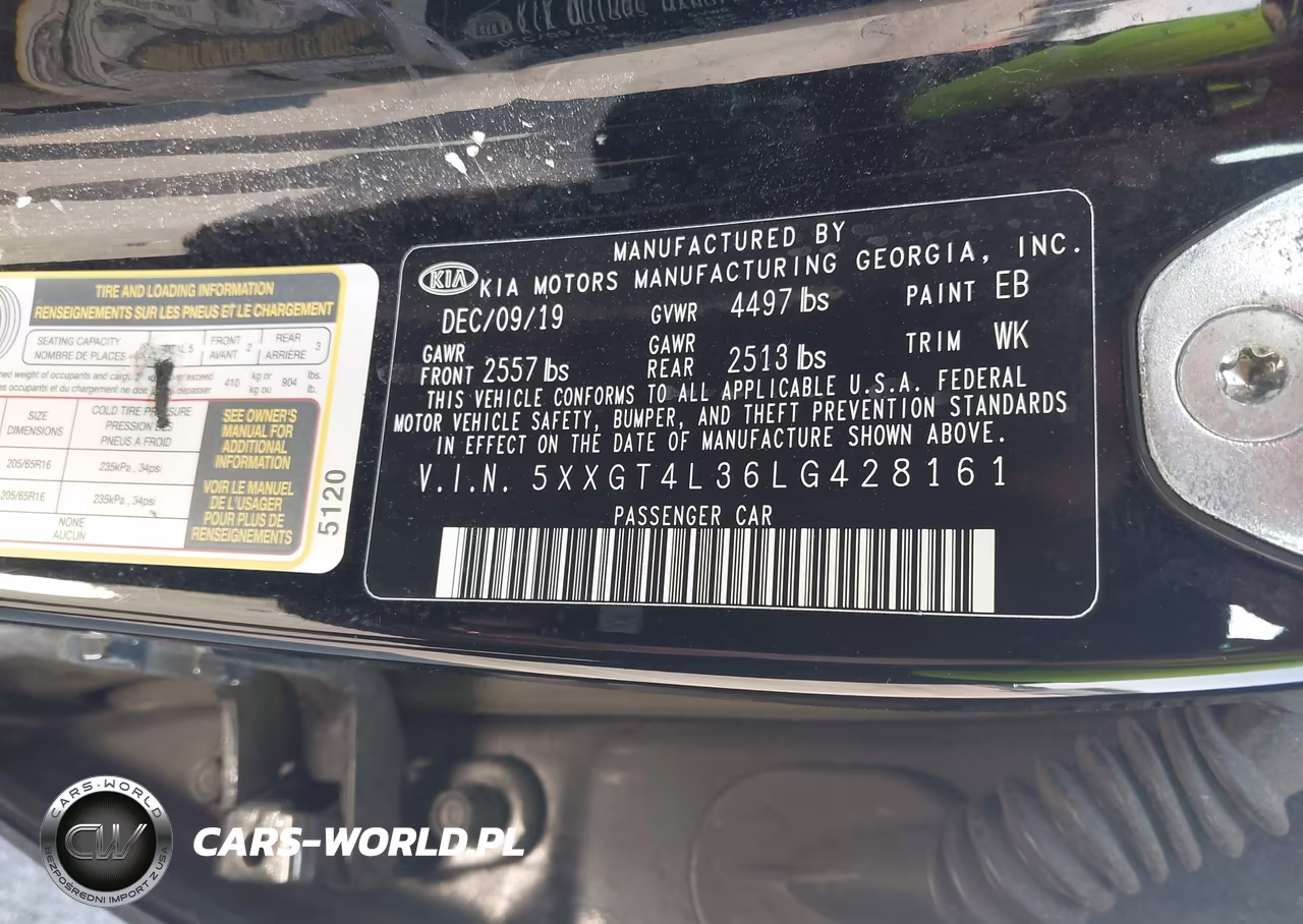 2020 Kia Optima Lx VIN:5XXGT4L36LG428161 - 9
