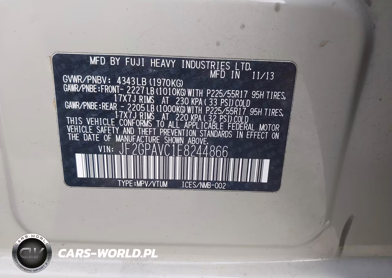 2014 Subaru Xv Crosstrek 2.0I Premium VIN:JF2GPAVC1E8244866 - 9