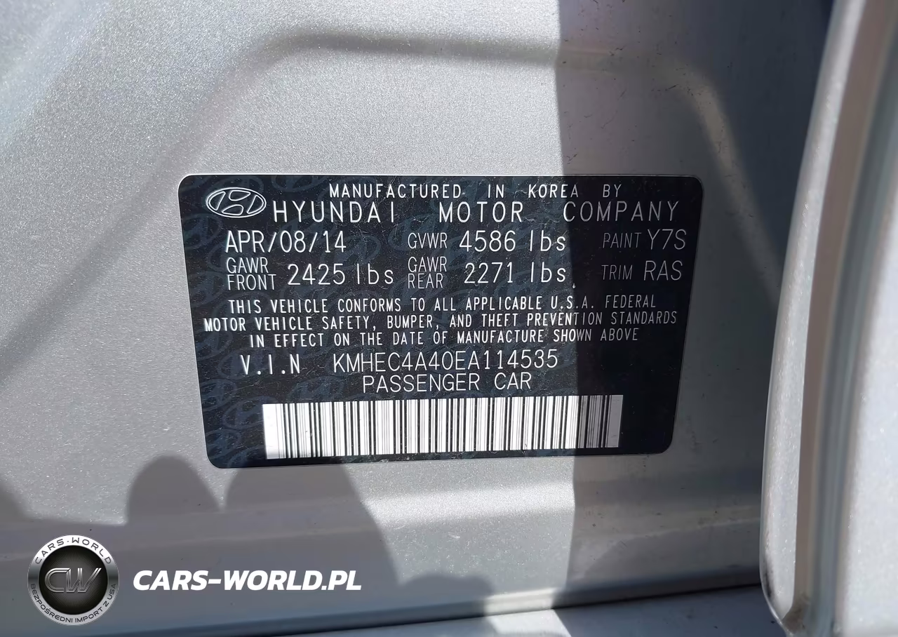 2014 Hyundai Sonata Hybrid VIN:KMHEC4A40EA114535 - 9