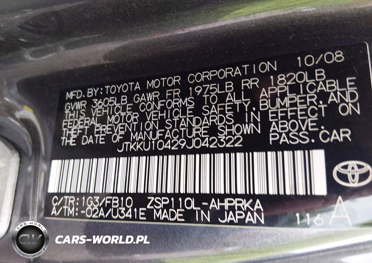 2009 Scion Xd VIN:JTKKU10429J042322 - 9