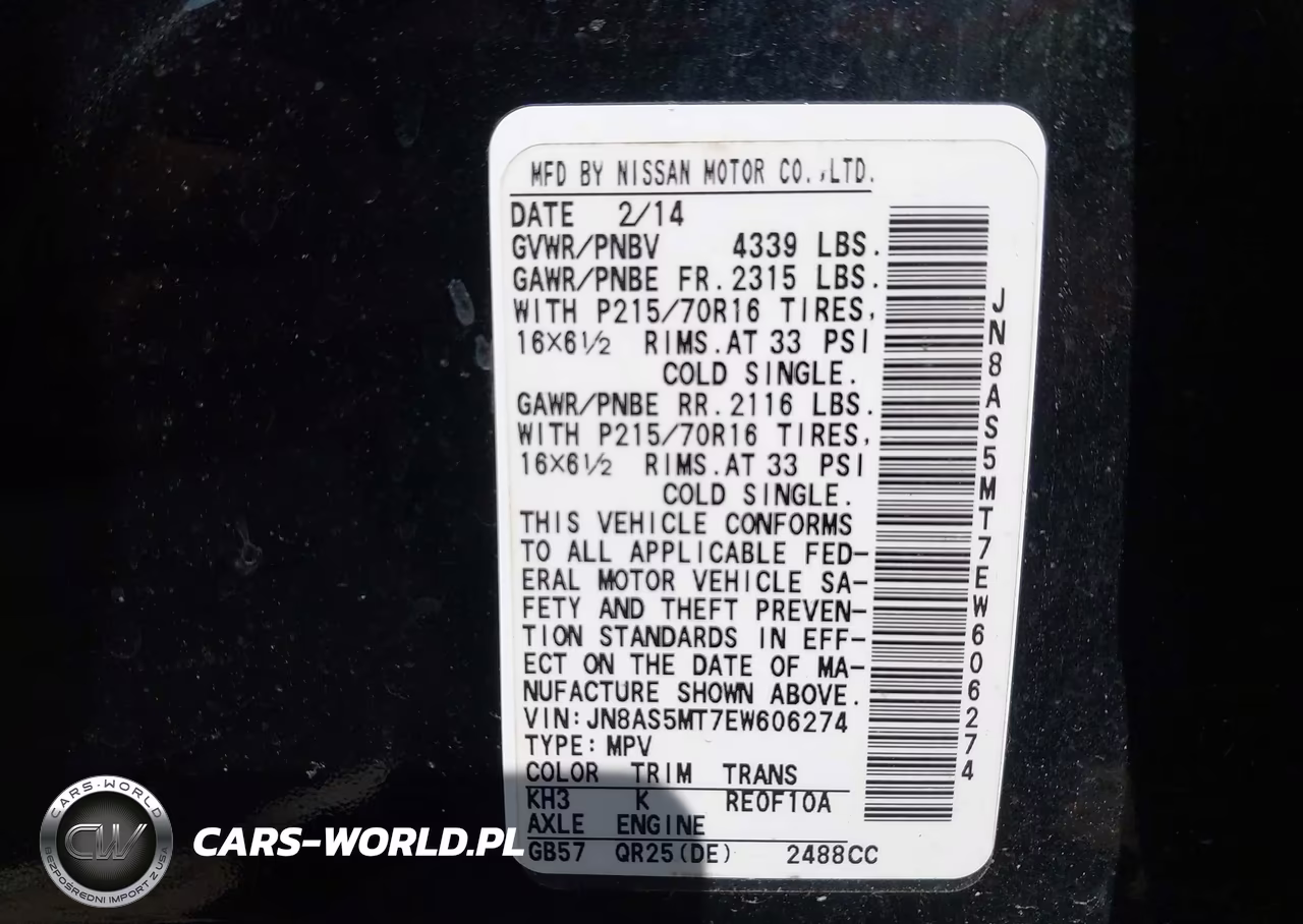 2014 Nissan Rogue Select S VIN:JN8AS5MT7EW606274 - 9