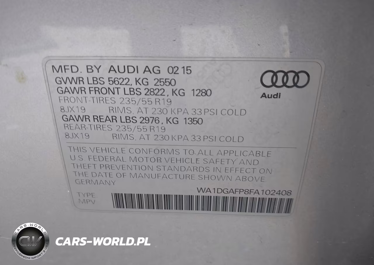2015 Audi Q5 3.0T Premium Plus VIN:WA1DGAFP8FA102408 - 9