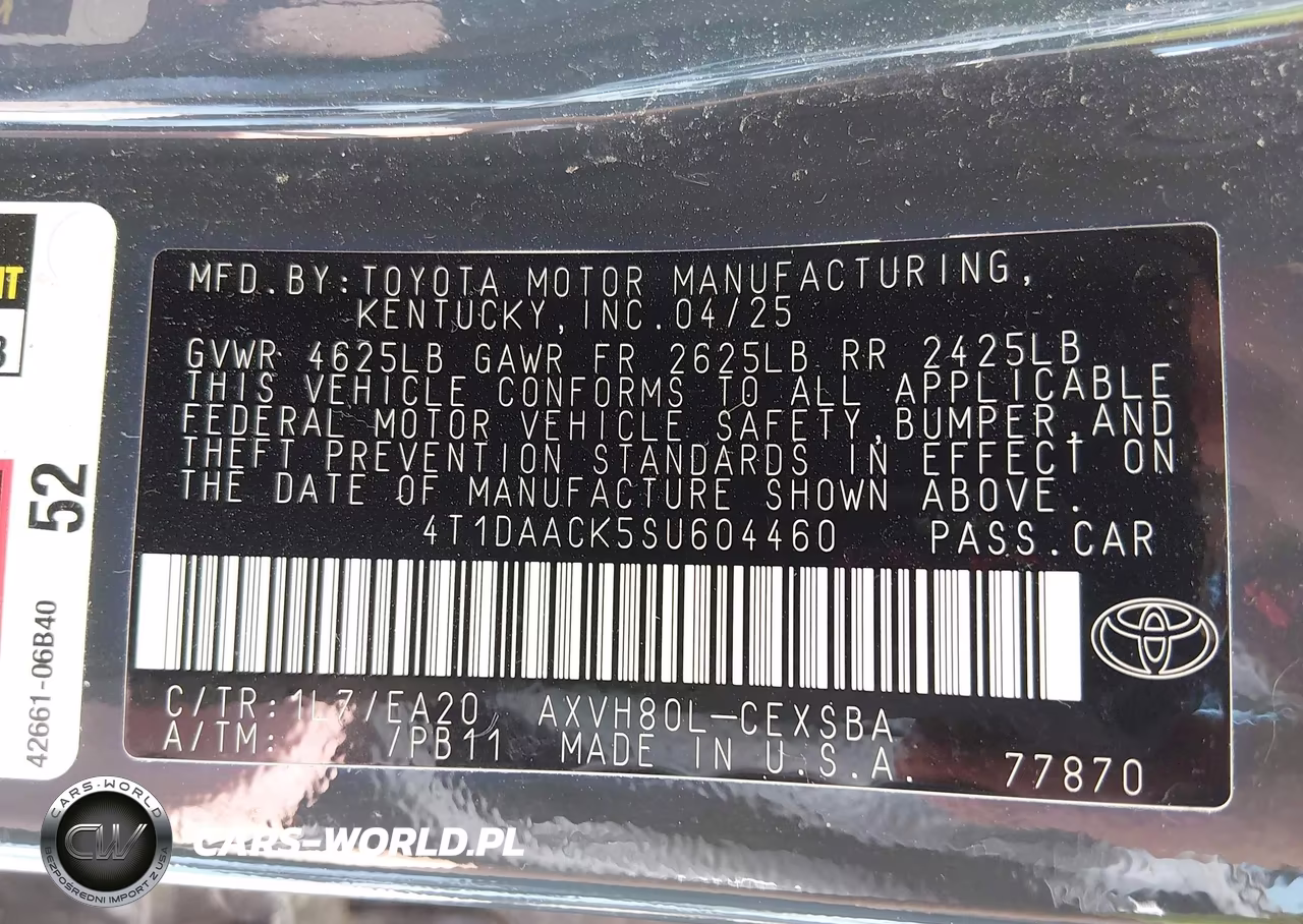 2025 Toyota Camry Se VIN:4T1DAACK5SU604460 - 9