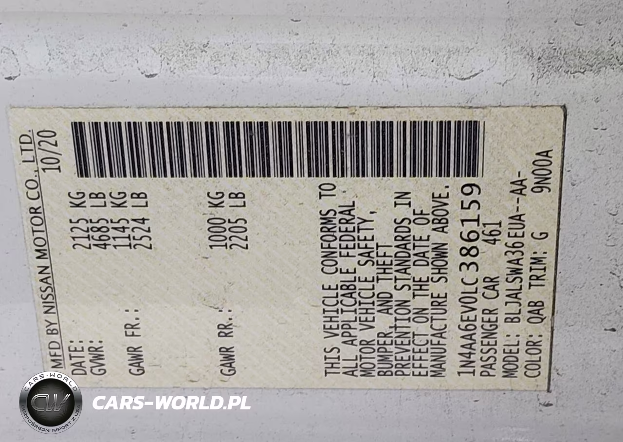 2020 Nissan Maxima Sr Xtronic Cvt VIN:1N4AA6EV0LC386159 - 9
