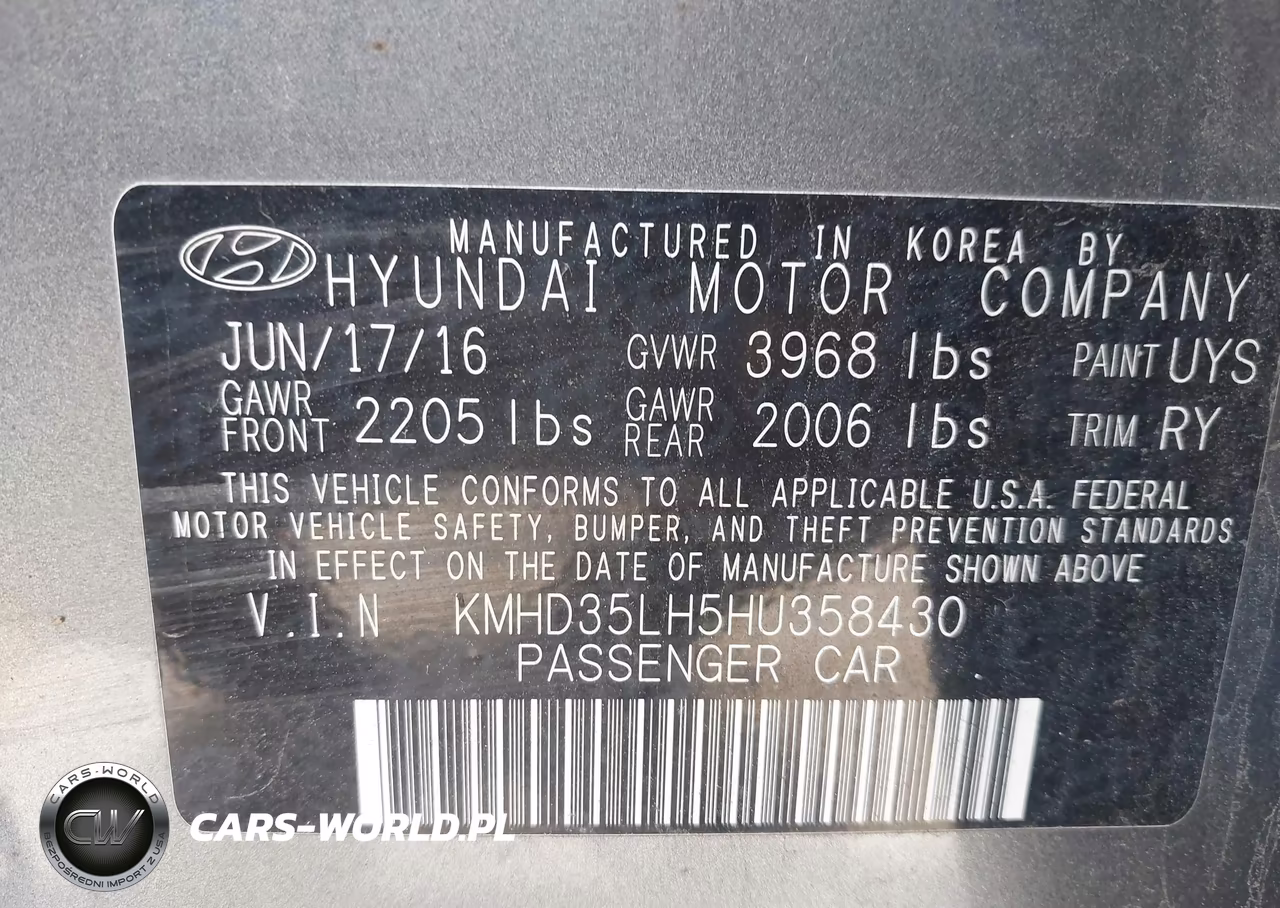 2017 Hyundai Elantra Gt VIN:KMHD35LH5HU358430 - 9