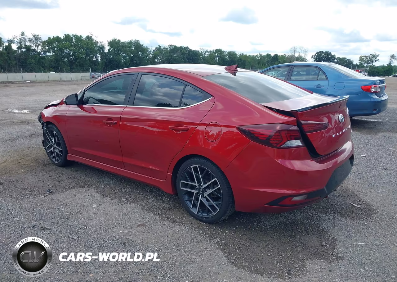 2019 Hyundai Elantra Sport VIN:KMHD04LB6KU841902 - 3