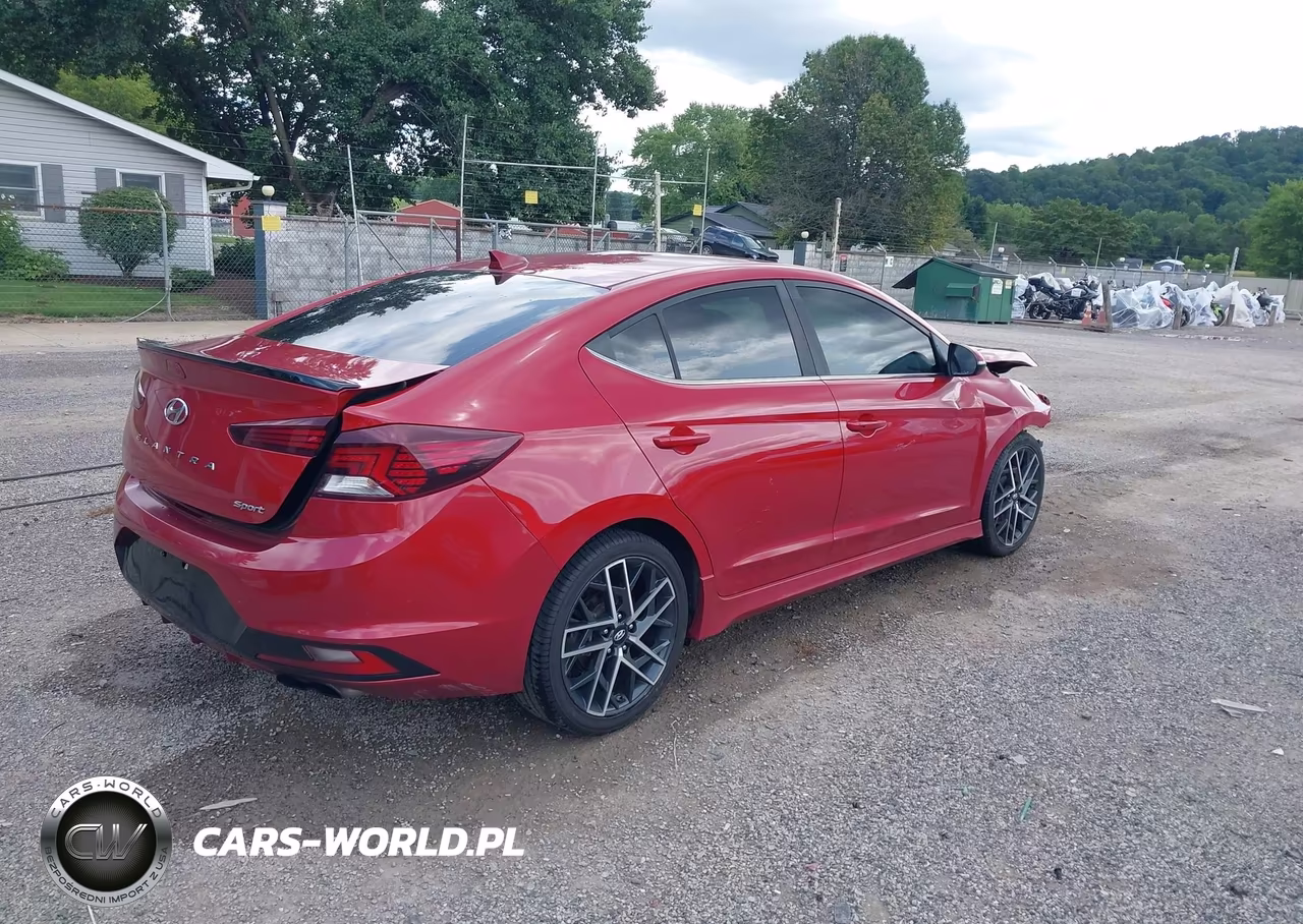 2019 Hyundai Elantra Sport VIN:KMHD04LB6KU841902 - 4