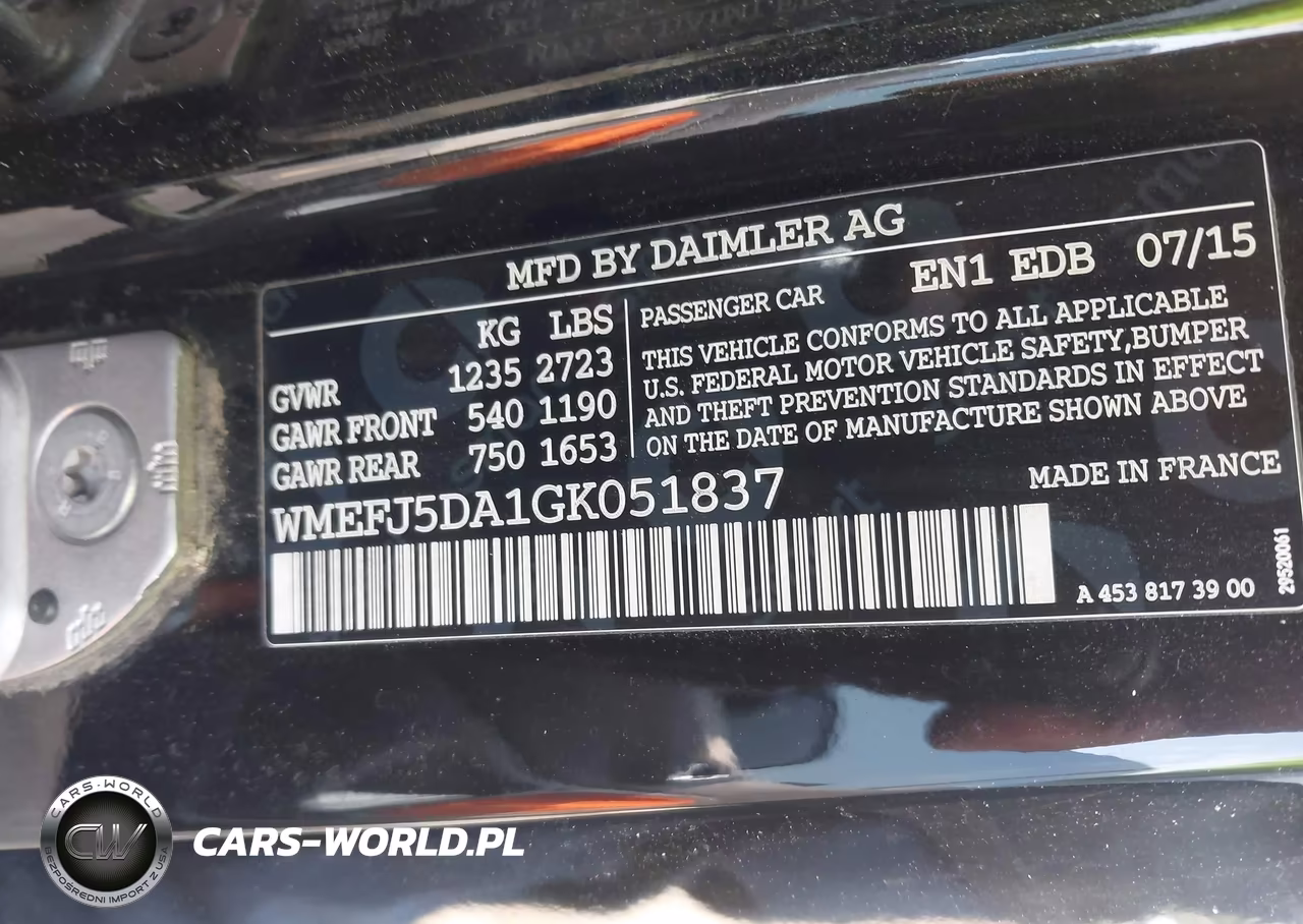 2016 Smart Fortwo Passion VIN:WMEFJ5DA1GK051837 - 9