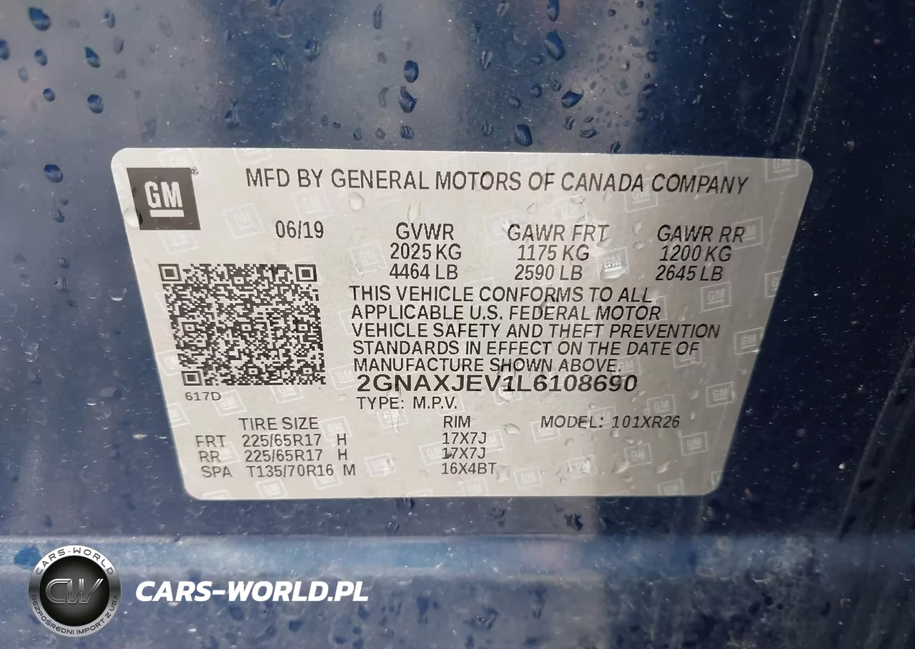2020 Chevrolet Equinox Fwd 2Fl VIN:2GNAXJEV1L6108690 - 9